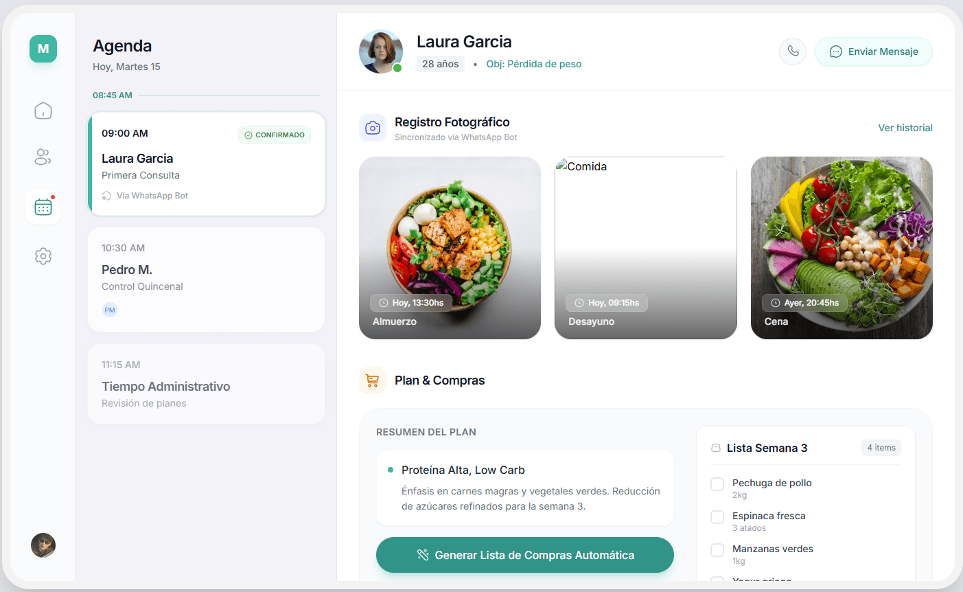 NutriSaaS Dashboard Preview